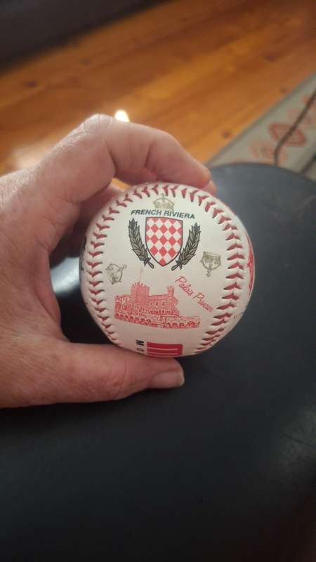 Vintage ornamental baseball