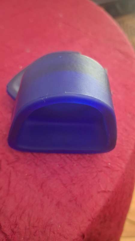 Beautiful Cobalt Blue Glass Fish Candle Holder