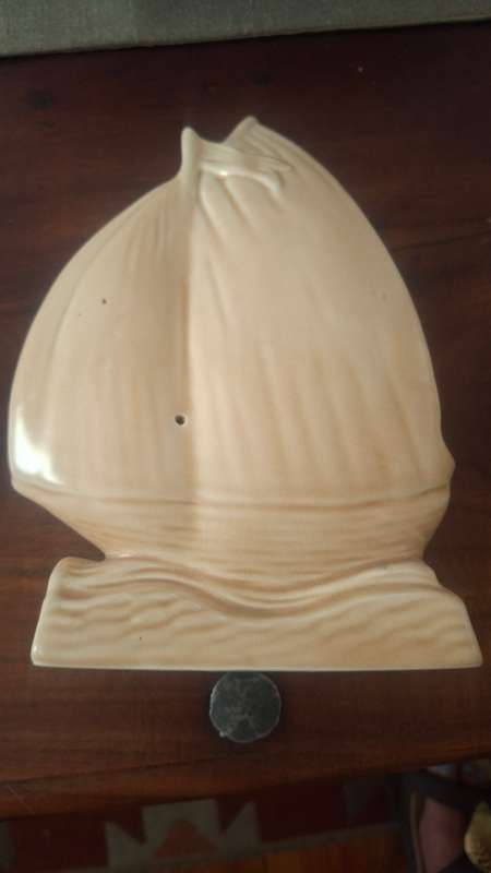 Vintage Sylvac Cream Glazed Ship Marked To Base No1394 England