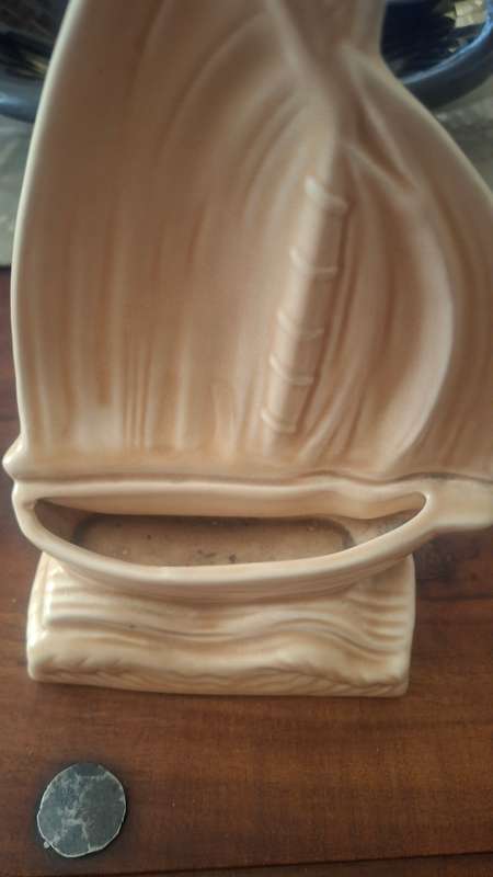 Vintage Sylvac Cream Glazed Ship Marked To Base No1394 England