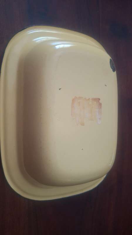 Enamel bowl small vintage