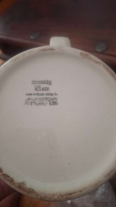 Beer mug large vintage castle