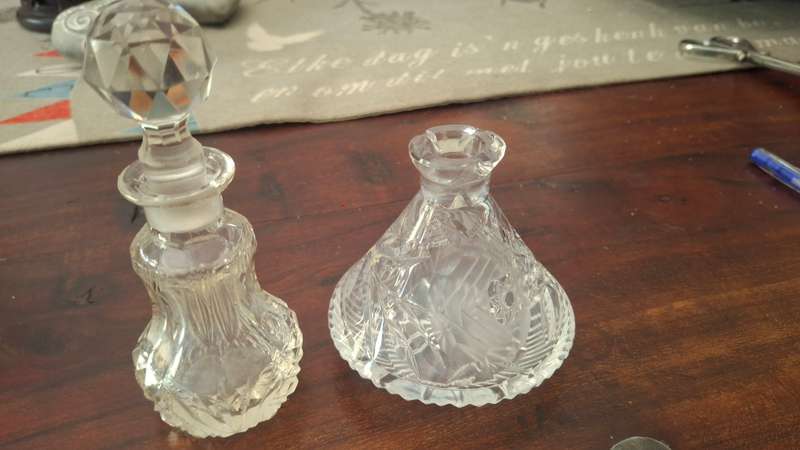 Crystal bottles x2