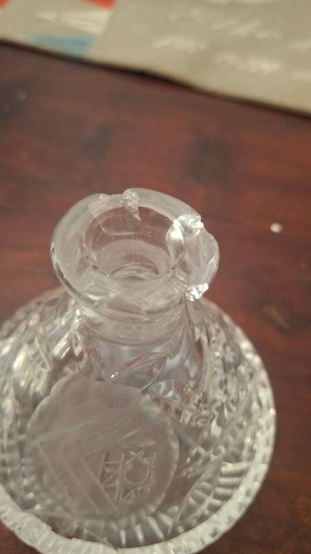 Crystal bottles x2