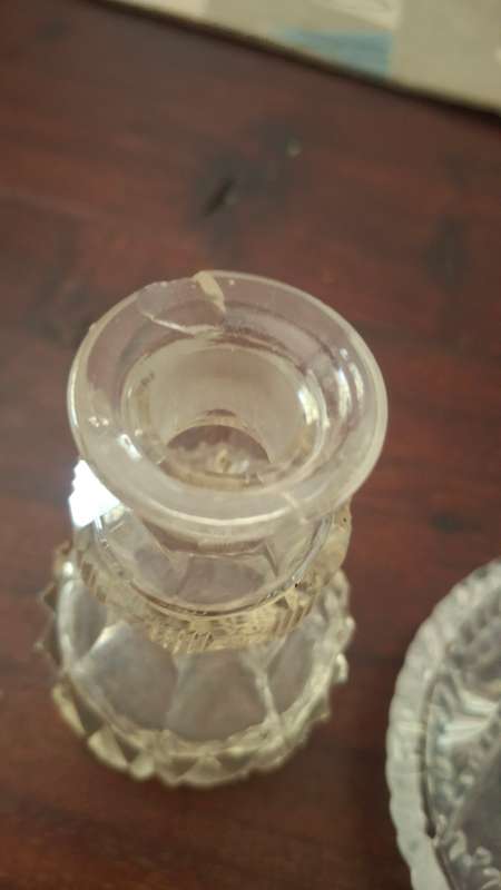 Crystal bottles x2
