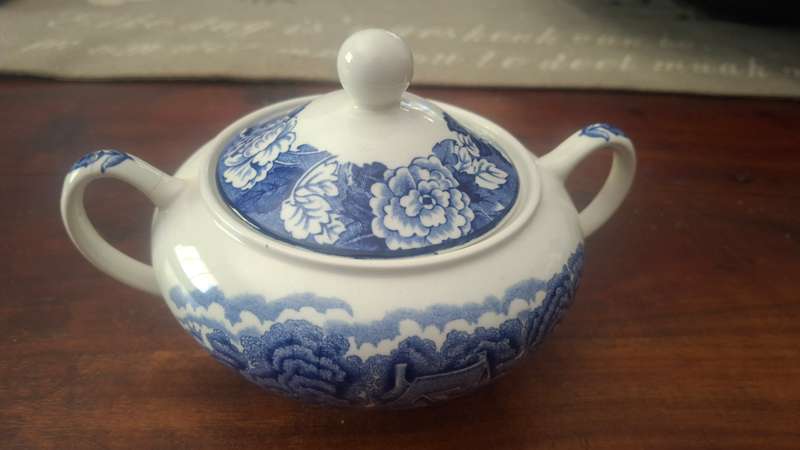 Woods ware sugar bowl