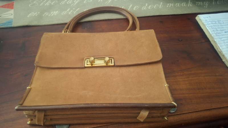 Vintage suede handbag