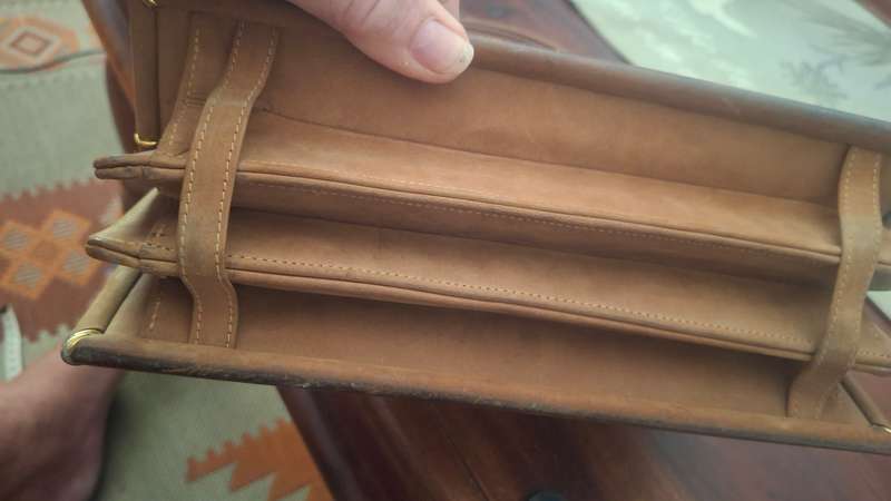 Vintage suede handbag