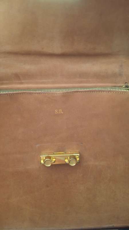 Vintage suede handbag