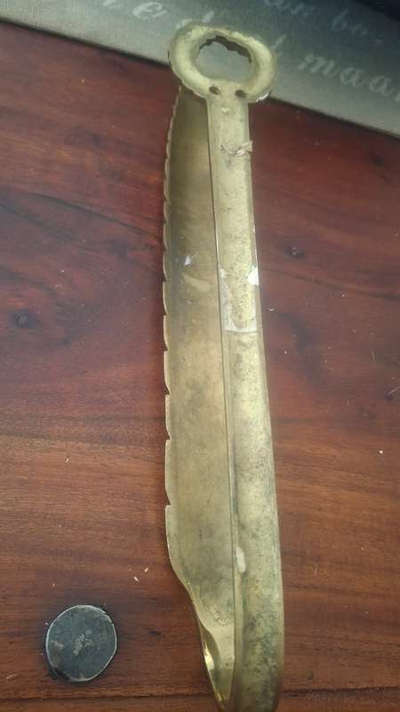Vintage brass  hook