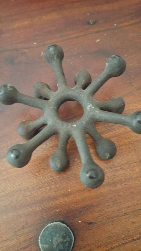 Nice Vtg Mid Century Modernist Dansk Denmark Cast Candle Atomic Holder