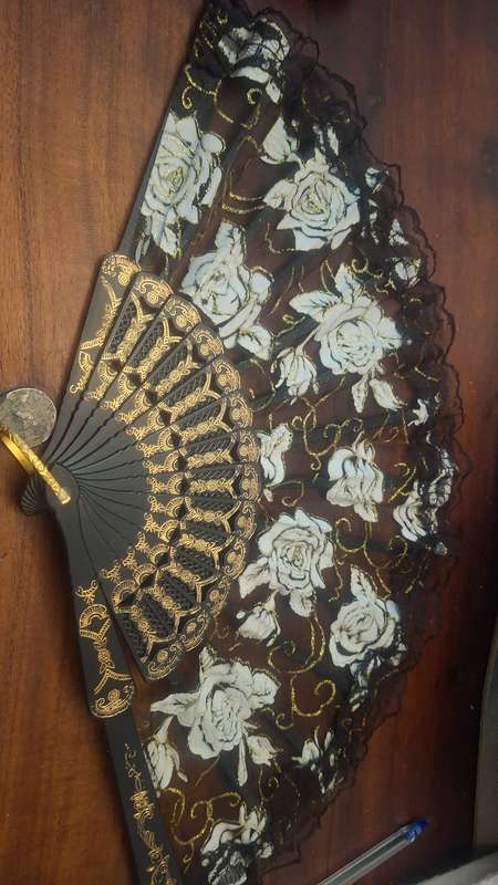 Vintage lace fan