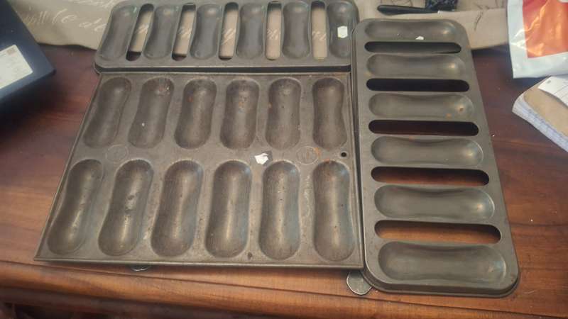 Vintage eclair pans metal