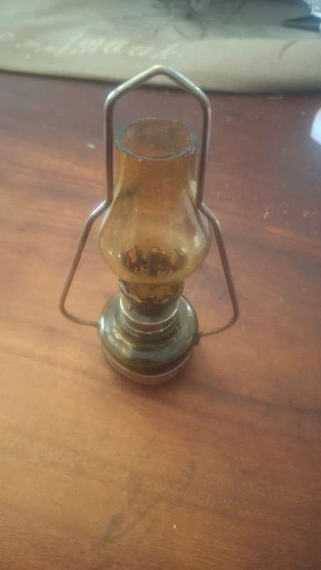 Vintage small glass lamp