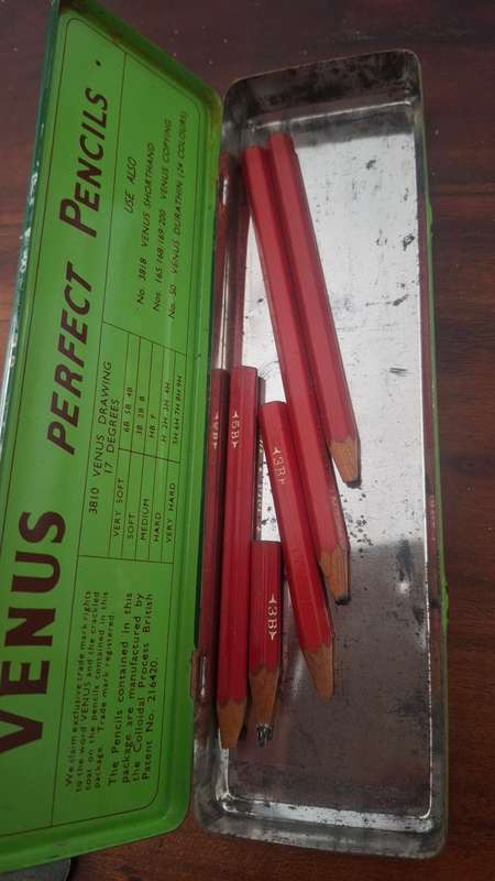 Vintage pencil tin