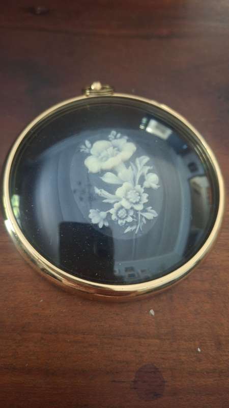 Flowers in cameo Peter Bates in original box