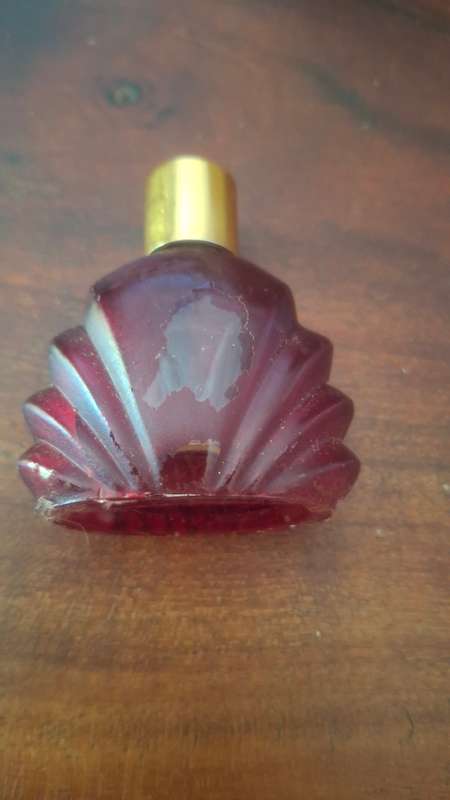 Red perfume bottle