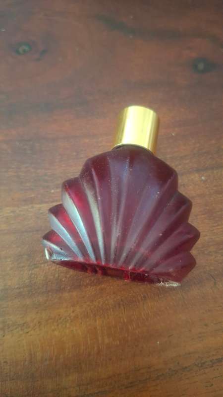 Red perfume bottle