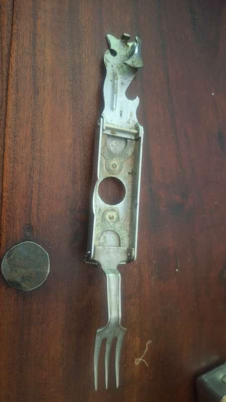 Fork, Knife, Can, Bottle Opener Camping Tool