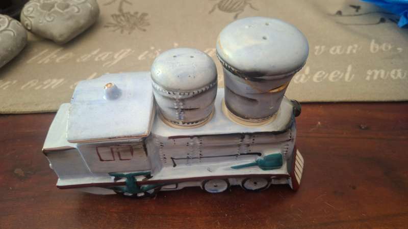 Vintage TRAIN, Locomotive Ceramic Condiment Server, Made in Japan