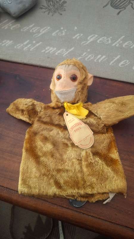 Chiltern ohair hand puppet vintage with original tag