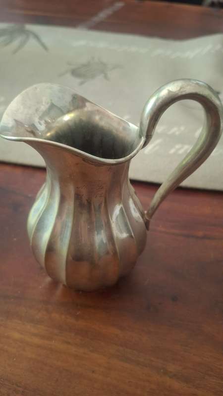 Silverplate milk jug vintage
