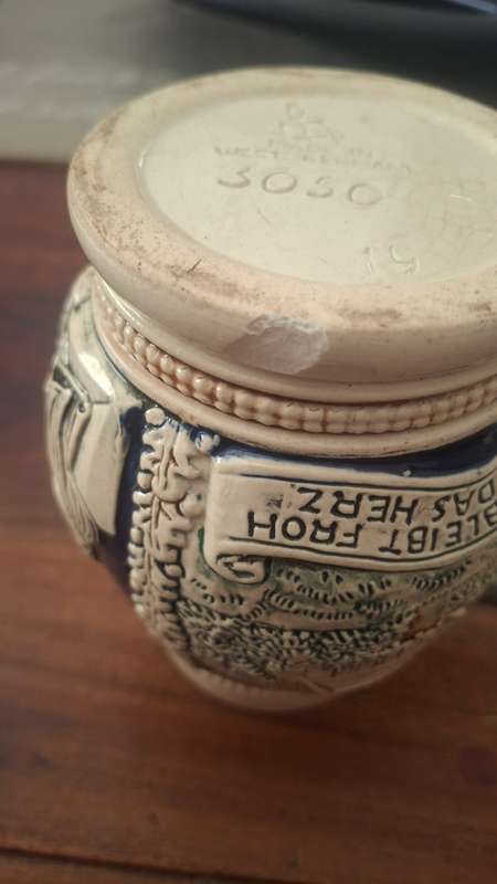 Vintage beer stein made in west Germany