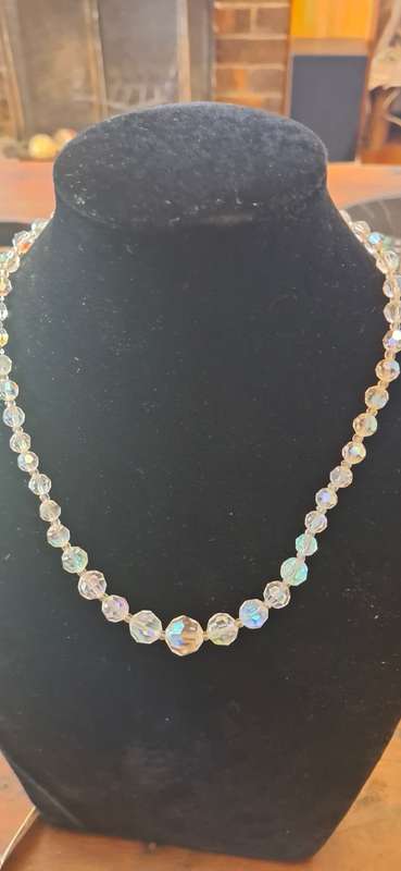 Crystal necklace vintage