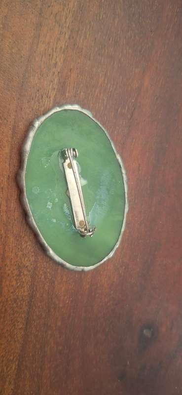 Vintage stone brooch