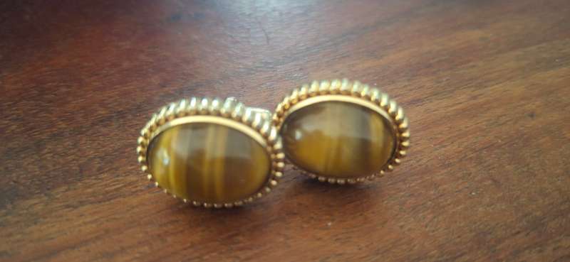 Vintage tiger cufflinks