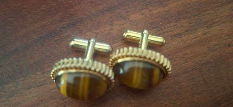 Vintage tiger cufflinks