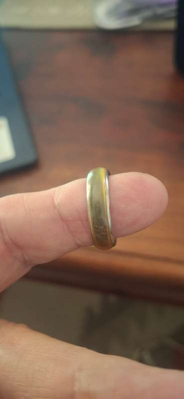 Vintage ring with stone inlay
