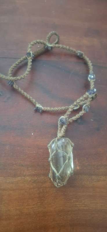 Crystal necklace vintage
