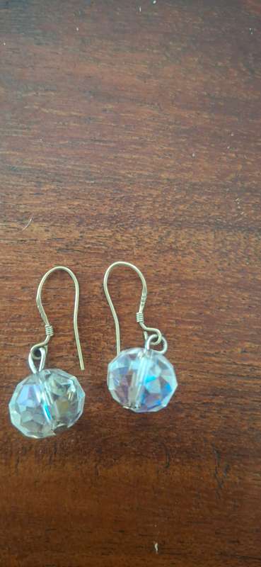 Swarovski earrings sterling silver