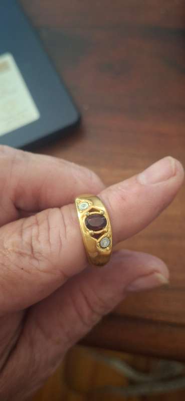 Gold plated ring