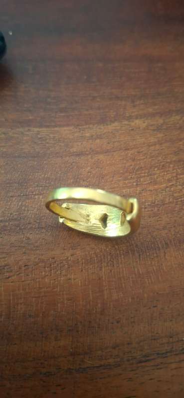 Gold plated ring
