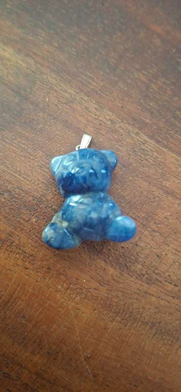 Gemstone bear pendant
