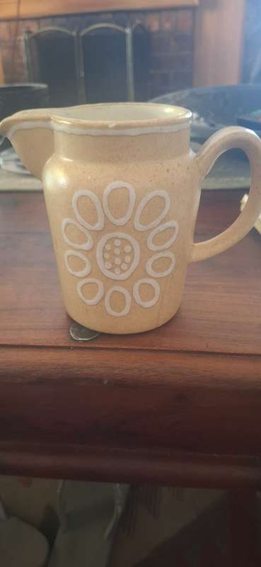 Cream pottery jug vintage