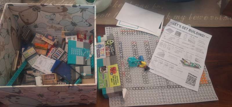 Checkers Lego-like collectables  and you can build an entire store