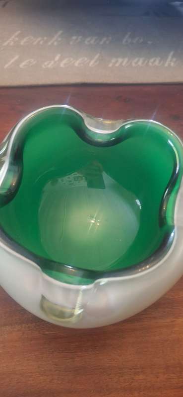 Vintage Collapsed Bowl or Ashtray from Murano Italy 1960s- 1950s