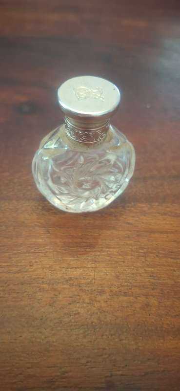 Small glass perfume bottle