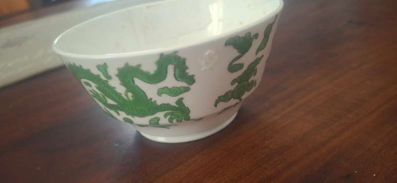 Antique - Coalport - Green Dragon - Bowl