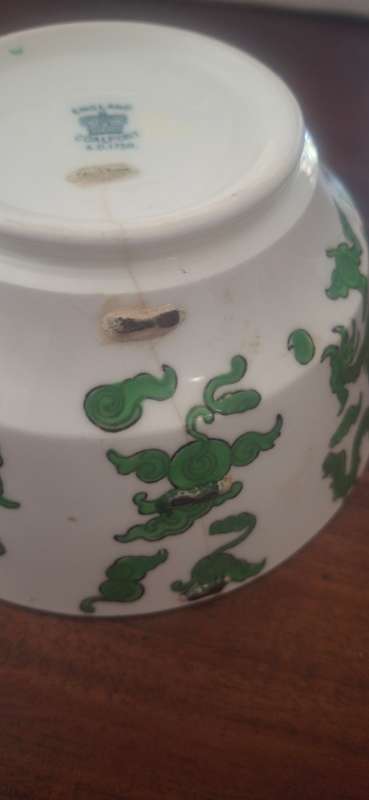 Antique - Coalport - Green Dragon - Bowl