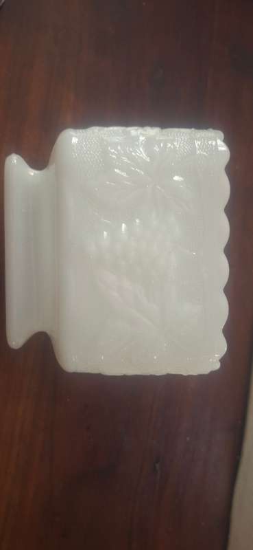 Milk glass bowl