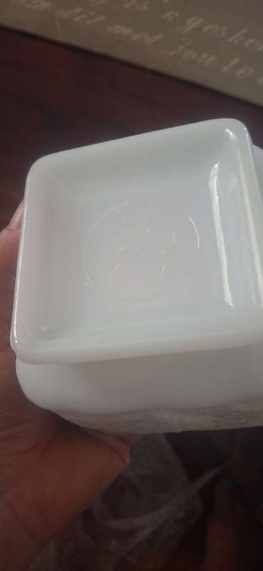 Milk glass bowl