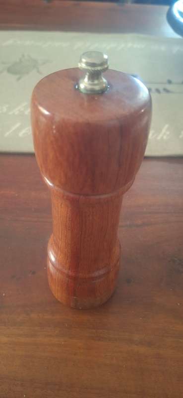 Wooden pepper mill