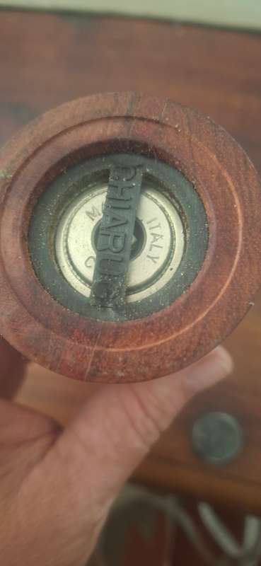 Wooden pepper mill
