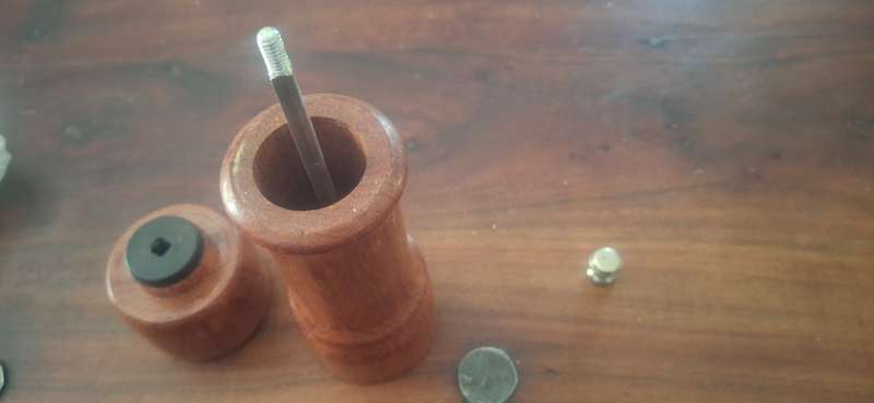 Wooden pepper mill