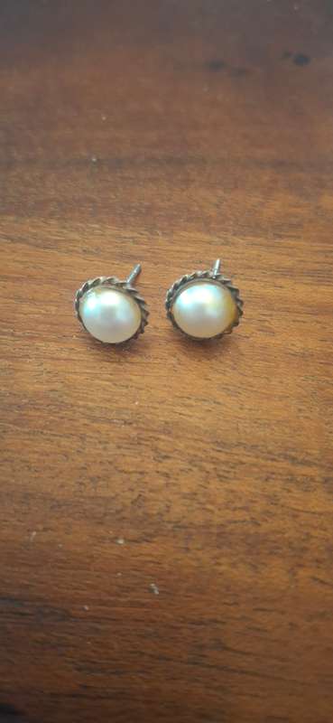 Silver earrings vintage