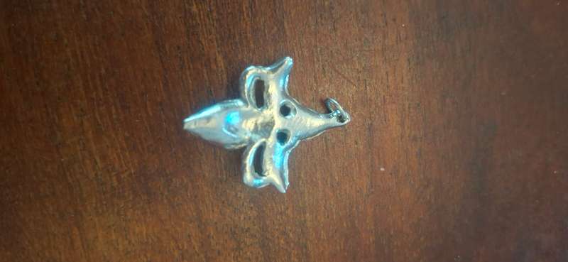 Orchid flower pendent vintage
